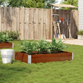 Vidaxl plantenbak 120x80 cm massief grenenhout bruin