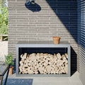 Vidaxxl -Kamin 100x40x60 cm verzinkter Stahl
