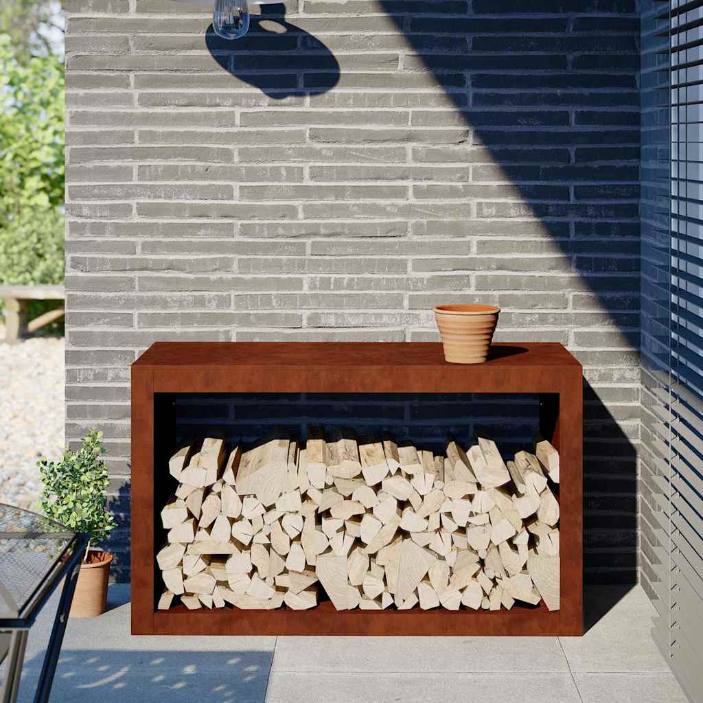VidaXL StandhoodTrek 100x40x60 cm Wetterstahl