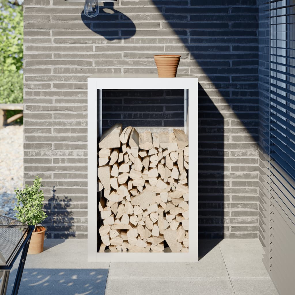 VidaXL Kamin 60x40x100 cm Stahlweiß