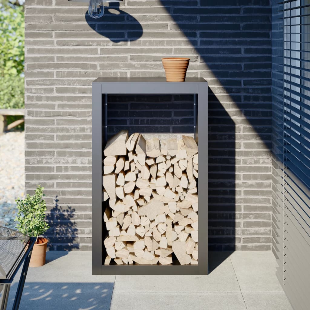 VIDAXL -Kamin 60x40x100 cm Stahl Anthrazit -lackiert