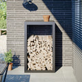 VIDAXL -Kamin 60x40x100 cm Stahl Anthrazit -lackiert