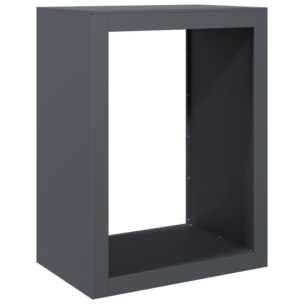 VIDAXL -Kamin 60x40x80 cm Stahl Anthrazit -lackiert