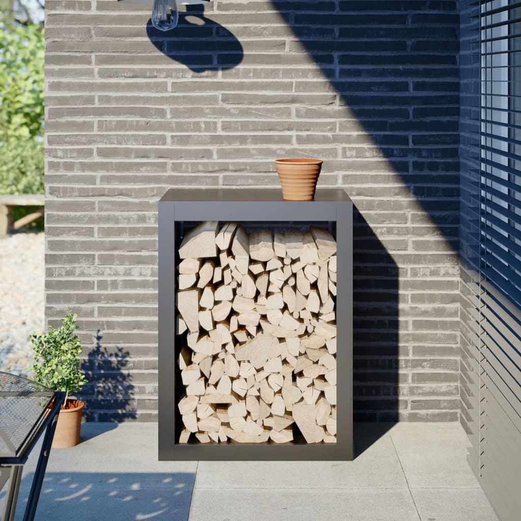VIDAXL -Kamin 60x40x80 cm Stahl Anthrazit -lackiert