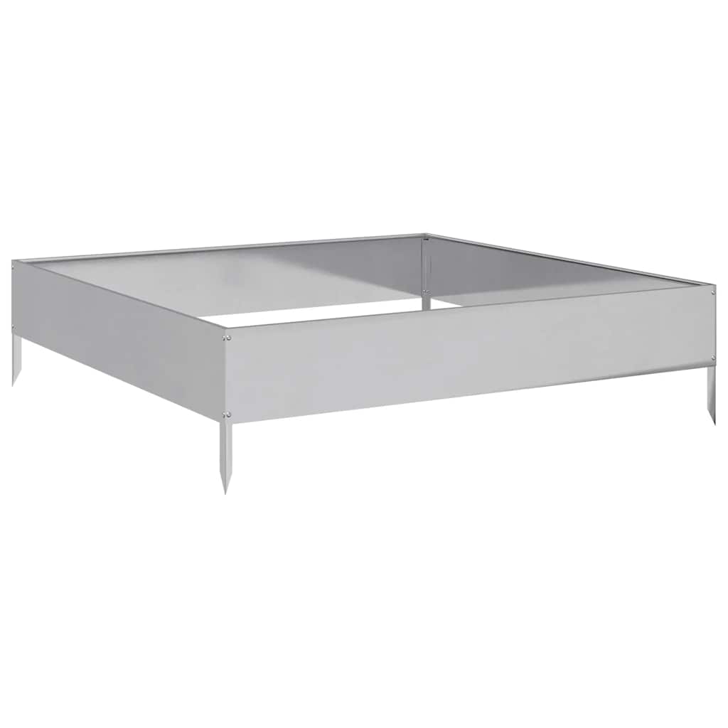 VidaXL Hochbeet 100x100x26 cm, verzinkter Stahl