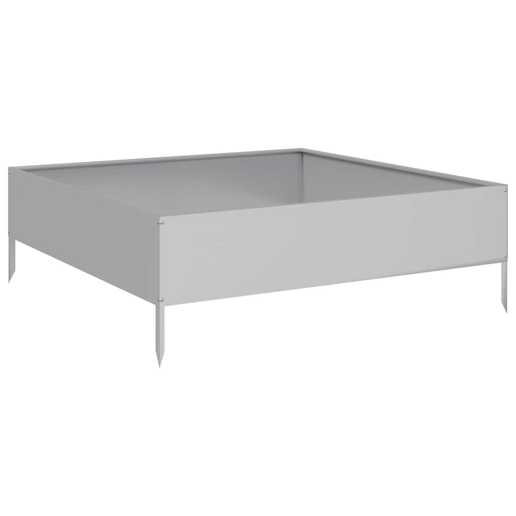 VIDAXL -Planzer vermehrte 100x100x33,5 cm verzinkter Stahl