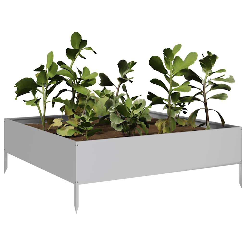 VIDAXL -Planzer vermehrte 100x100x33,5 cm verzinkter Stahl