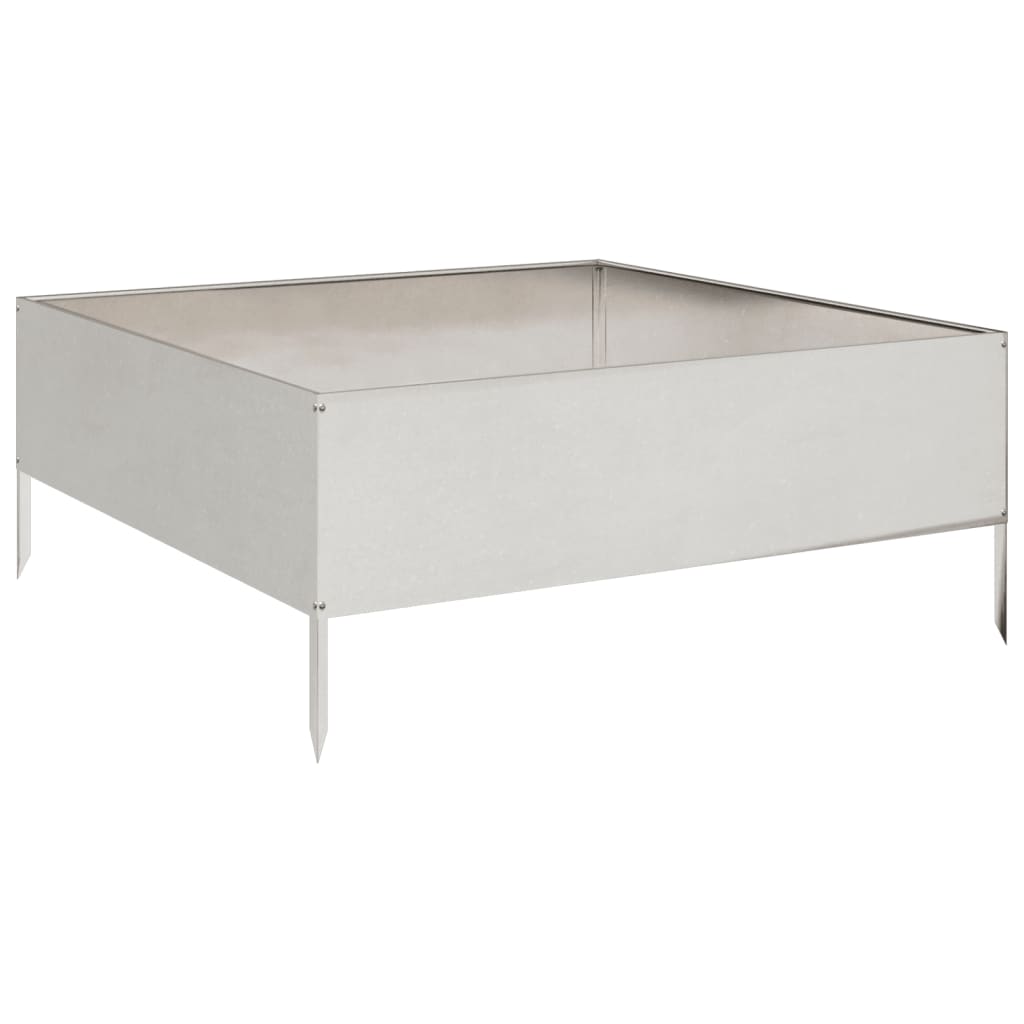 VIDAXL -Planzer erhöht 100x100x25 cm Edelstahl