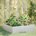 VIDAXL -Planzer erhöht 100x100x25 cm Edelstahl
