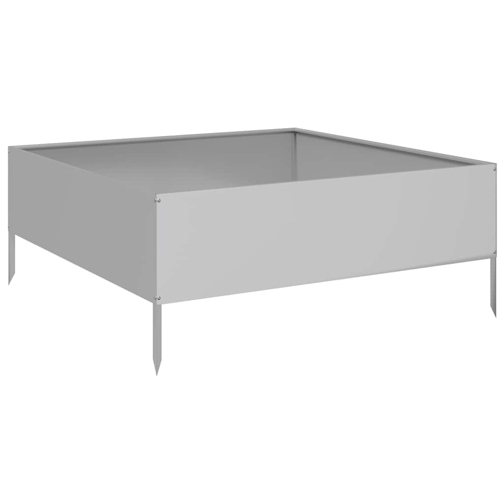 VIDAXL -Planzer erhöht 100x100x25 cm verzinkter Stahl