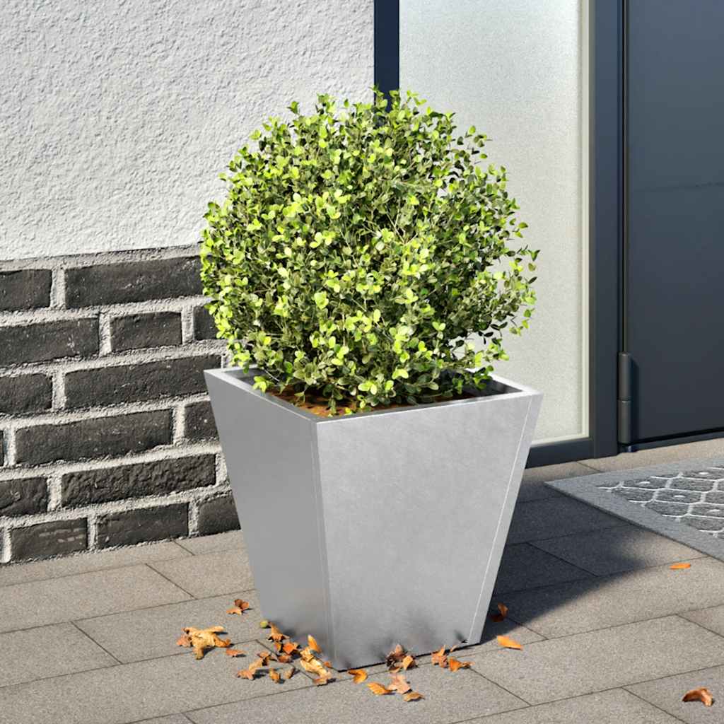VidaXL Pflanzkübel 30x30x30 cm, verzinkter Stahl