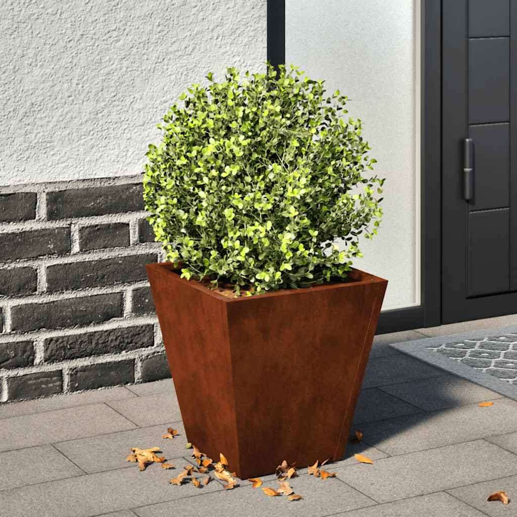 VidaXL Pflanzkübel 30x30x30 cm, witterungsbeständiger Stahl