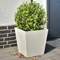 Vidaxx Pflanzer 2 ST 40x40x40 cm Stahlweiß