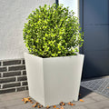 Vidaxx Pflanzer 2 ST 50x50x50 cm Stahlweiß