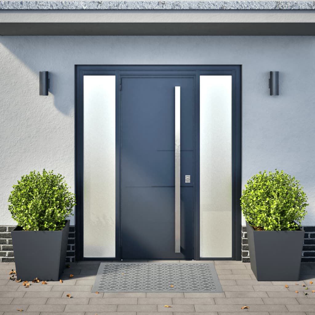 VIDAXL -Pflanzer 2 ST 50x50x50 cm Stahl Anthrazit -lackiert