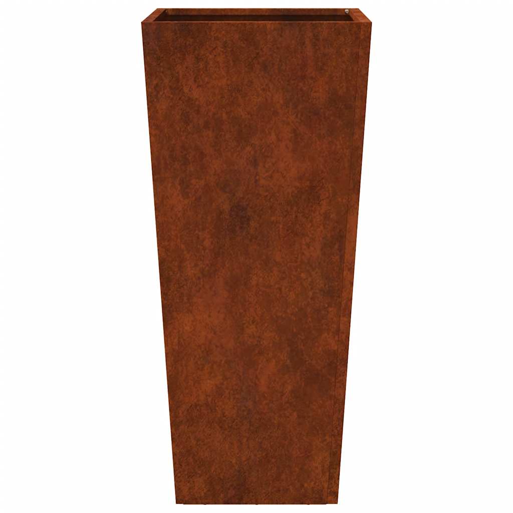 Vidaxl plantenbak 35x35x75 cm weervast staal