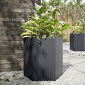 Vidaxl plantenbak zeshoek 46x40x45 cm staal antracietkleurig