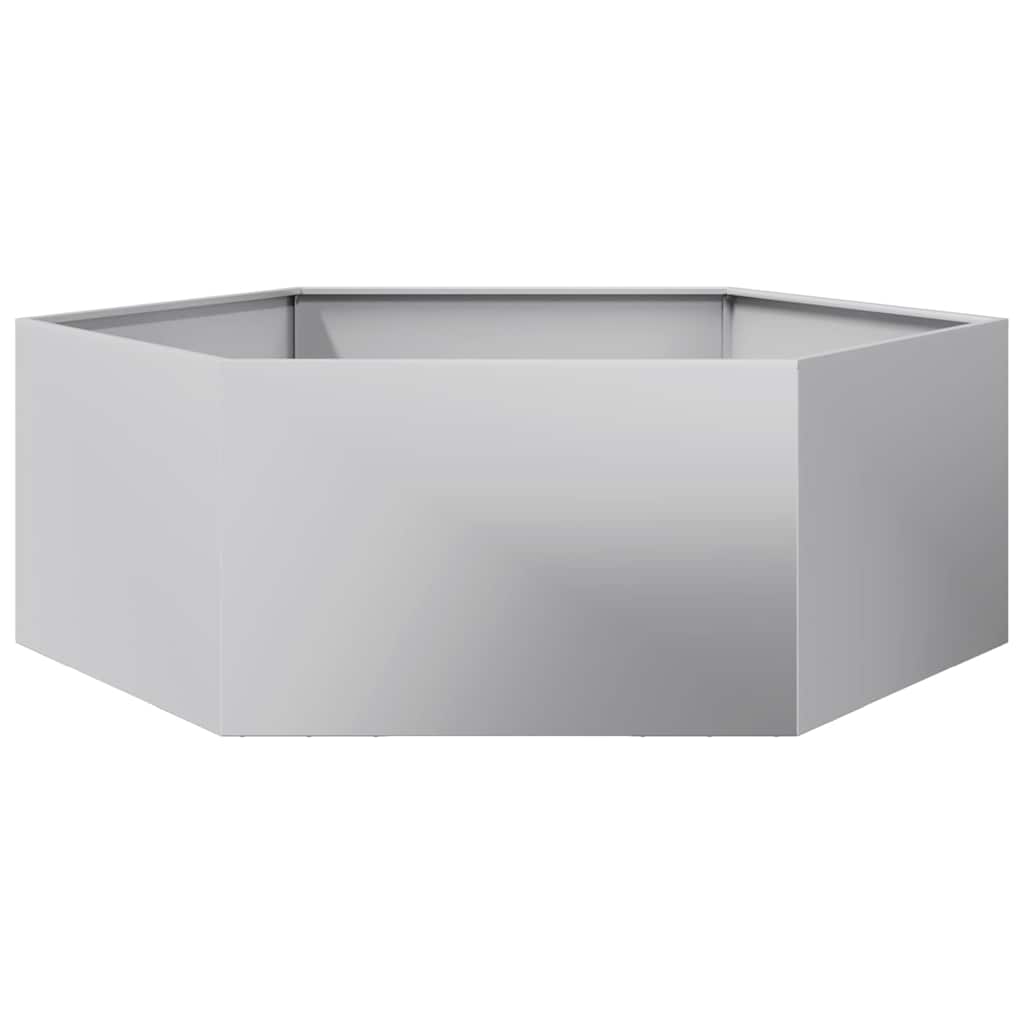 VIDAXL - Pflanzer Bennet Sechseck 138x120x45 cm verzinkter Stahl