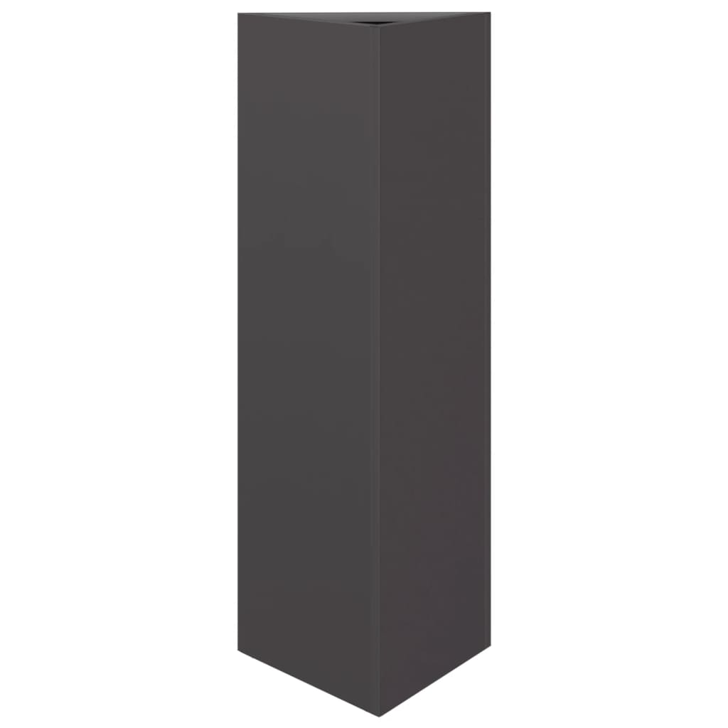 Vidaxx Pflanzer Dreieck 30x26x75 cm Stahlschwarz