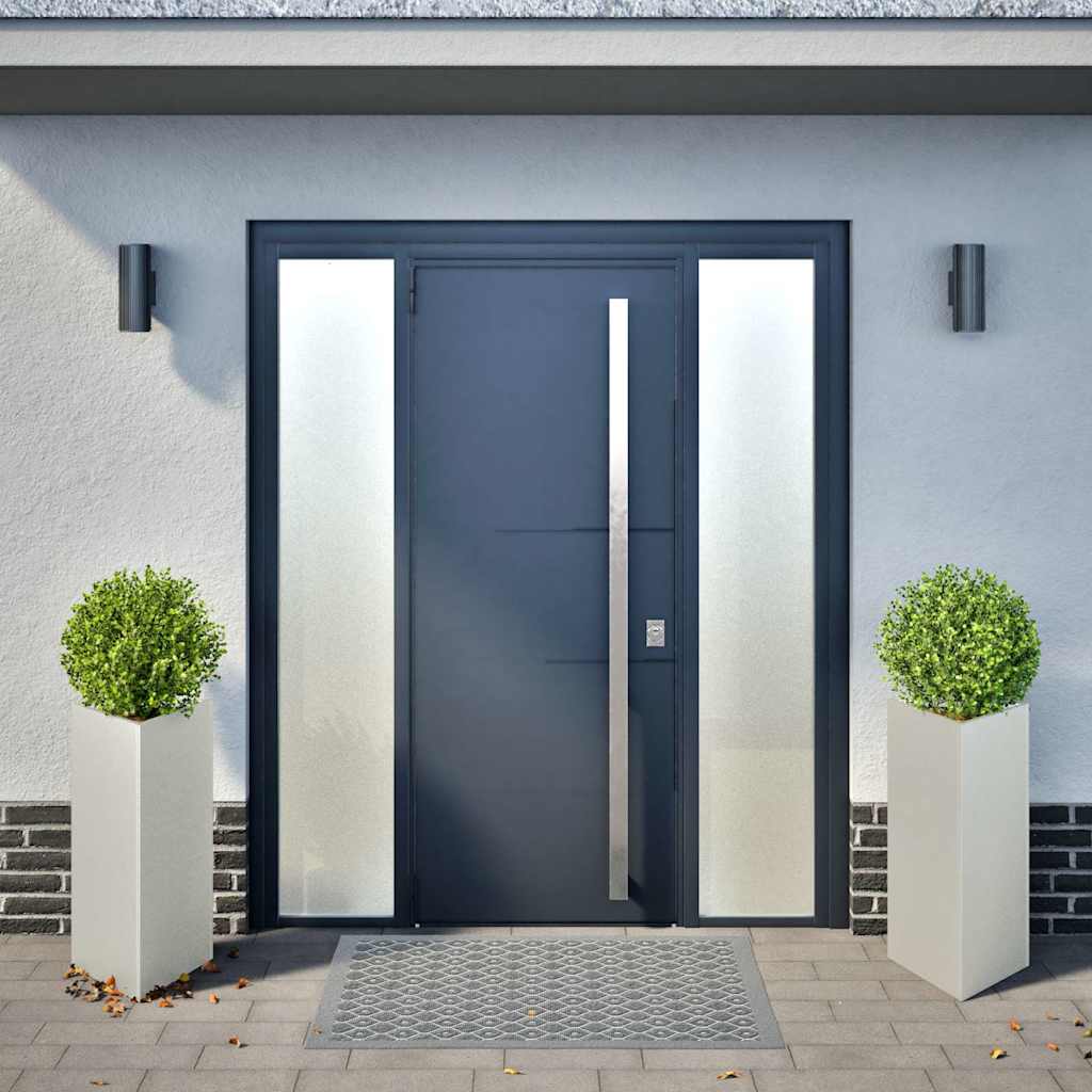 Vidaxl plantenbakken 2 st driehoek 40x34,5x75 cm roestvrij staal