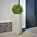 Vidaxl plantenbakken 2 st driehoek 40x34,5x75 cm roestvrij staal