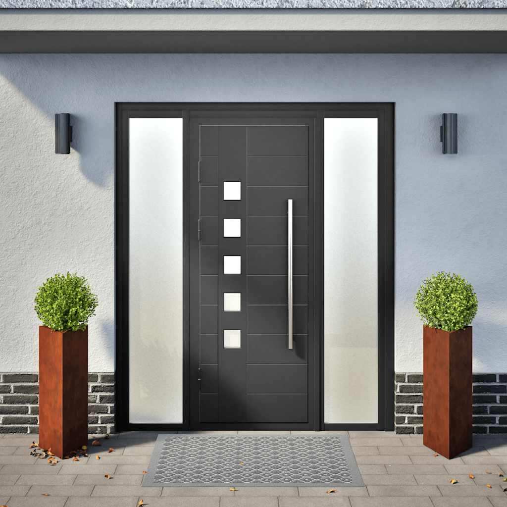 Vidaxx Pflanzer 2 ST Dreieck 40x40x75 cm Wetterstahl
