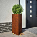 Vidaxx Pflanzer 2 ST Dreieck 40x40x75 cm Wetterstahl