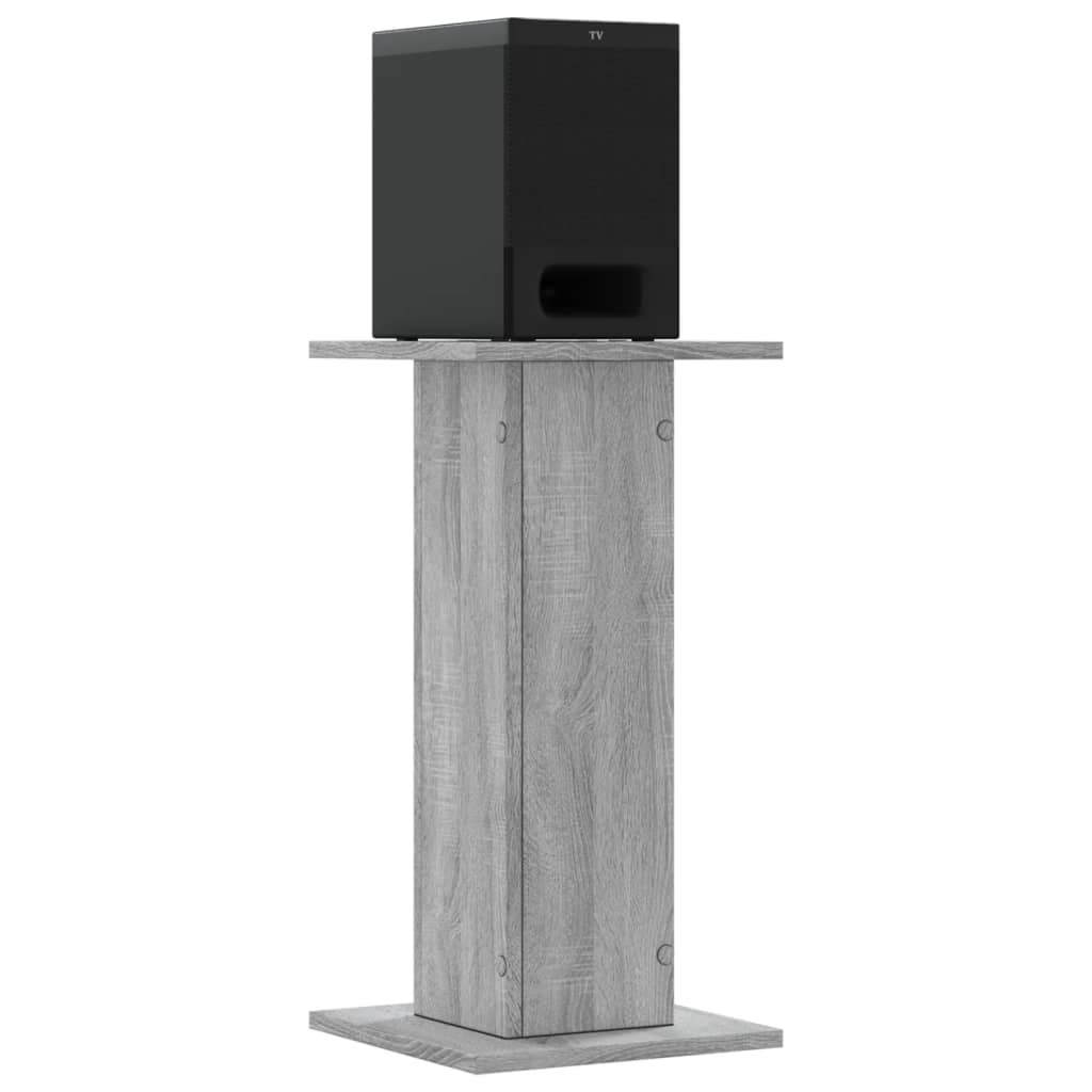 VIDAXL -Lautsprecher 2 Stück 30x30x60 cm Ausführung Holzgrau Sonoma