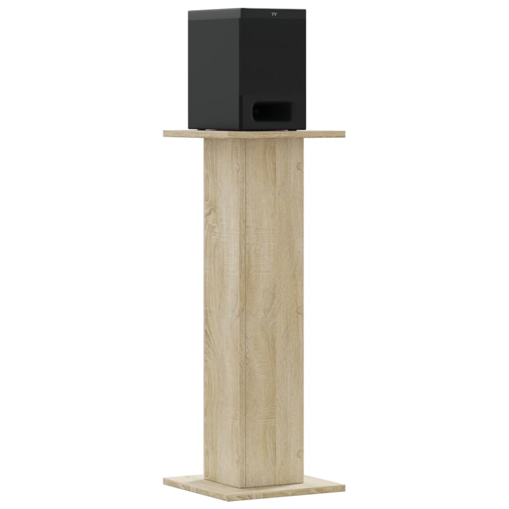 VIDAXL -Lautsprecher steht 2 Stück 30x30x80 cm verarbeitetes Holz Sonoma Eiche