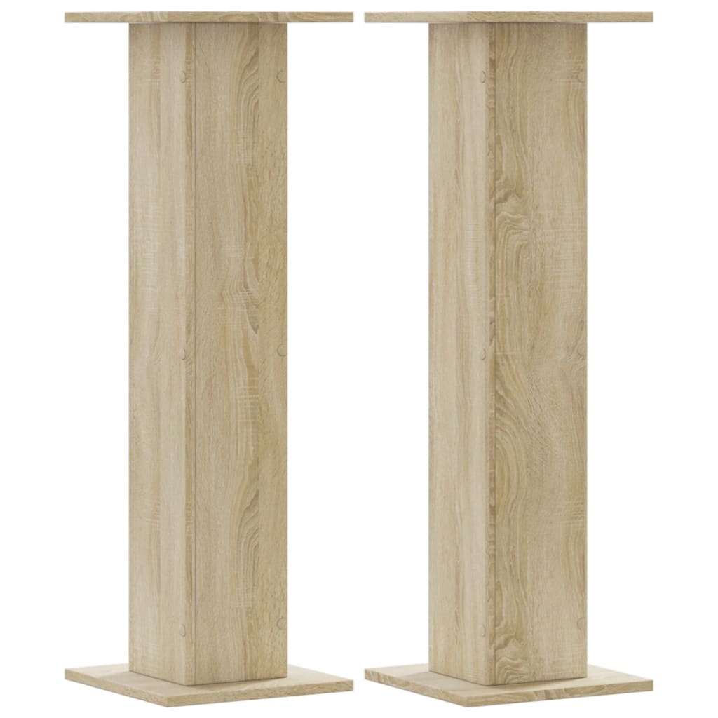 VIDAXL -Lautsprecher steht 2 Stück 30x30x95 cm verarbeitetes Holz Sonoma Eiche