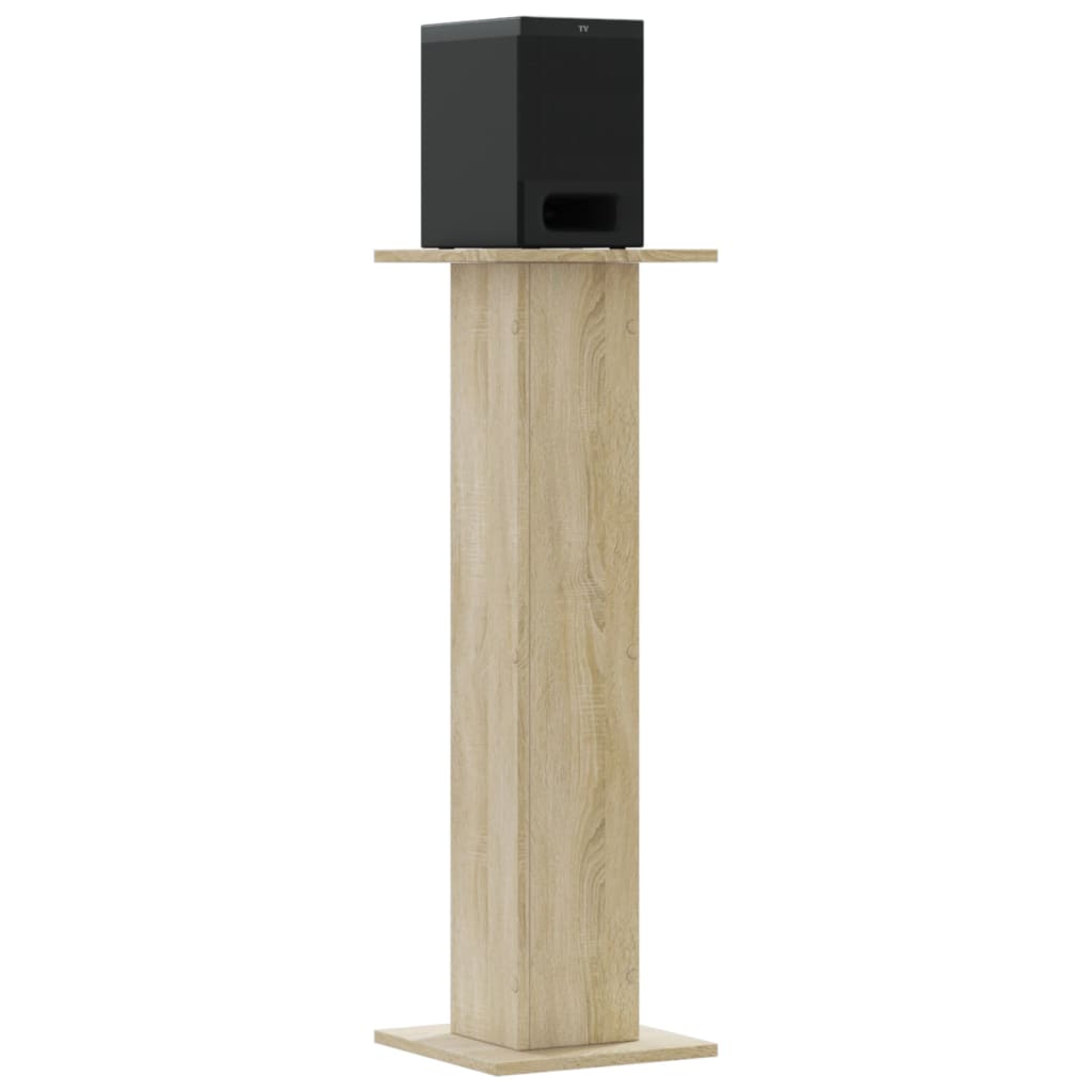 VIDAXL -Lautsprecher steht 2 Stück 30x30x95 cm verarbeitetes Holz Sonoma Eiche