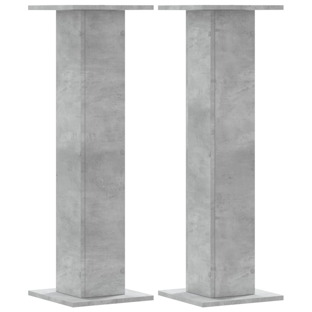 Vidaxl -Lautsprecher steht 2 Stück 30x30x95 cm verarbeiteter Holzbetonpreis