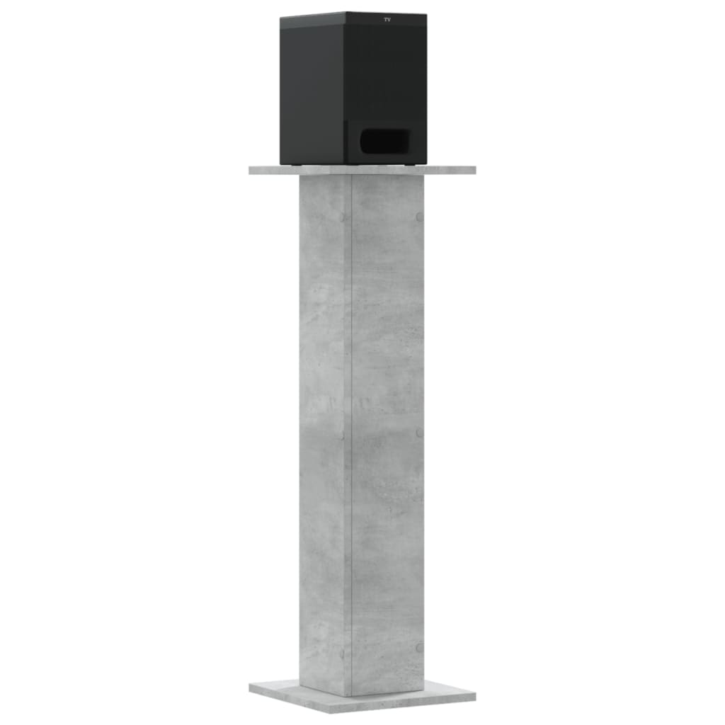 Vidaxl -Lautsprecher steht 2 Stück 30x30x95 cm verarbeiteter Holzbetonpreis
