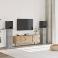 Vidaxl -Lautsprecher steht 2 Stück 30x30x95 cm verarbeiteter Holzbetonpreis