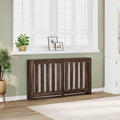 Vidaxl radiatorombouw 149x20x82 cm bewerkt hout bruin eikenkleurig