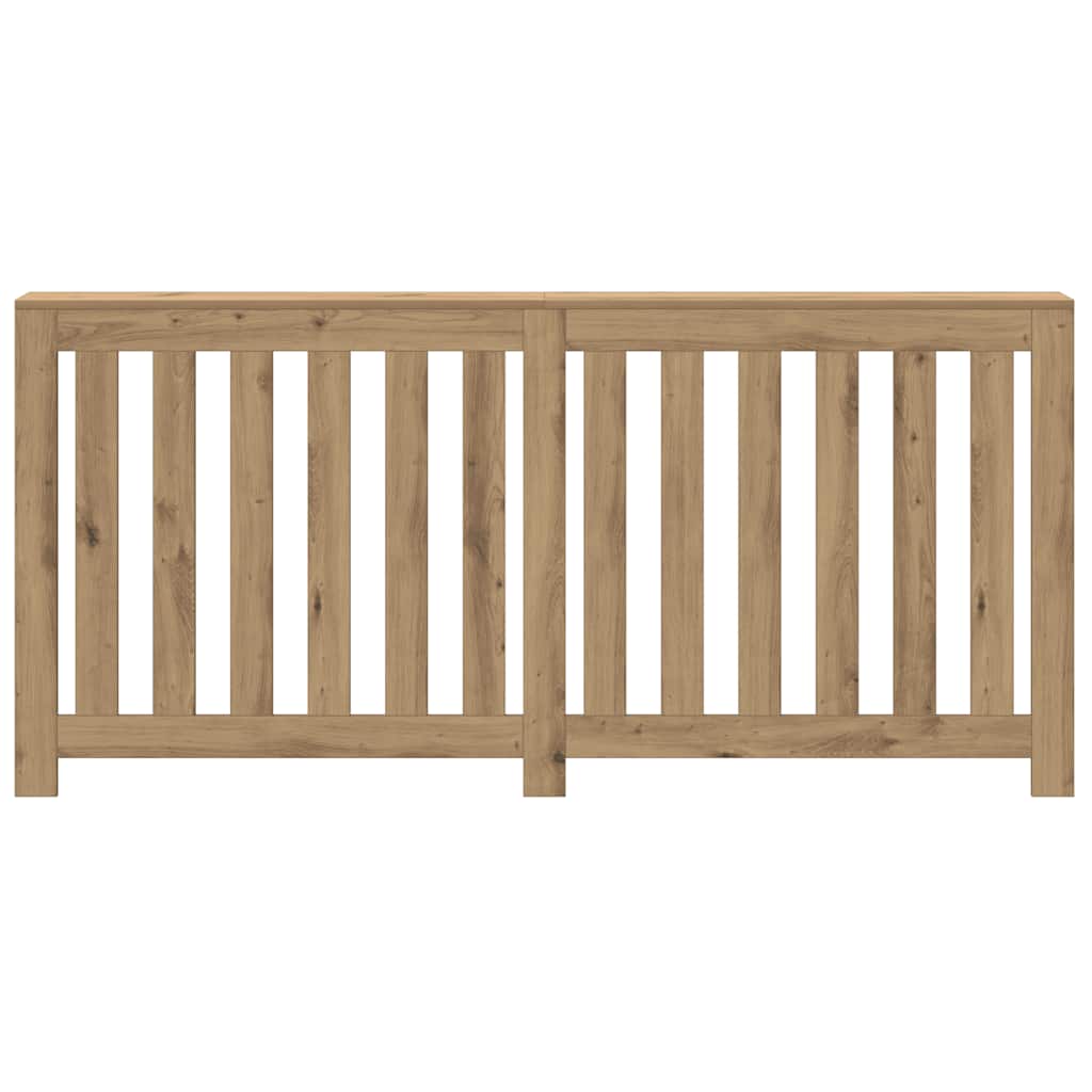 Vidaxl radiatorombouw 175x20x82 cm bewerkt hout artisanaal eikenkleur