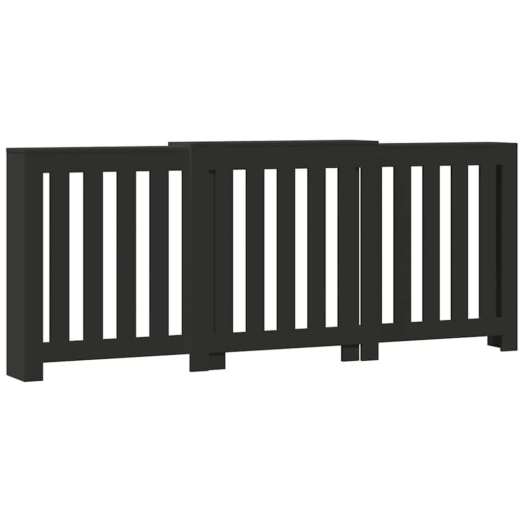 VIDAXL - Heizkörperkonstruktion 205 x 21,5 x 83,5 cm, Ausführung in Schwarz und Weiß