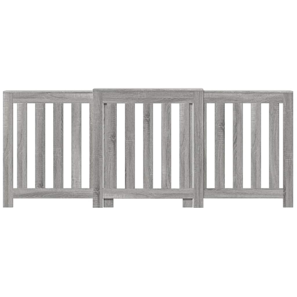 VIDAXL -Heizkörperkonstruktion 205x21,5x83,5 cm verarbeiteter Holzgrau Sonoma -Eiche