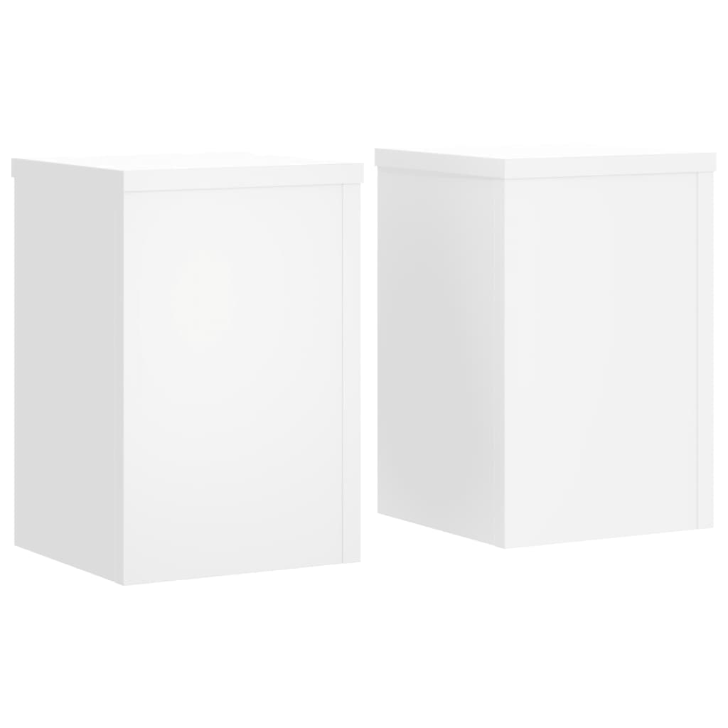 VIDAXL -Pflanzenständer 2 ST 20x20x30 cm weiß lackiert