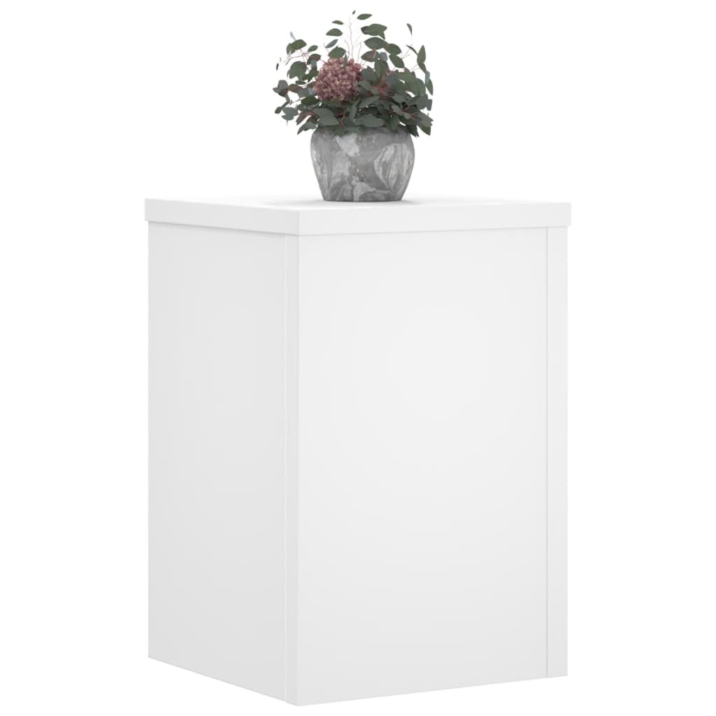 VIDAXL -Pflanzenständer 2 ST 20x20x30 cm weiß lackiert