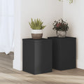 VIDAXL -Planzenstandards 2 ST 20x20x30 cm verarbeitetes Holzschwarz schwarz