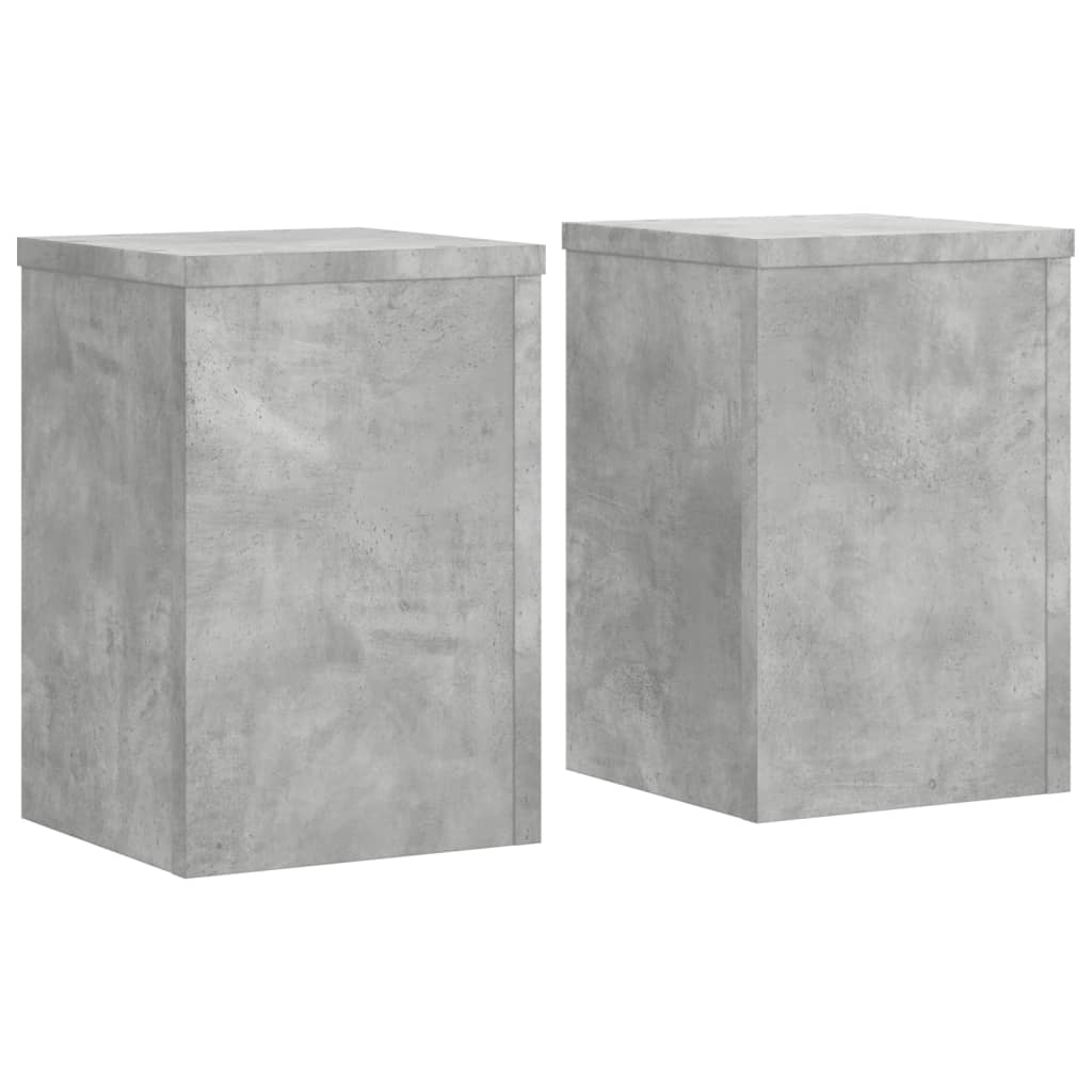 VIDAXL -Anlagenstandards 2 ST 20x20x30 cm verarbeitete Holzbeton grau