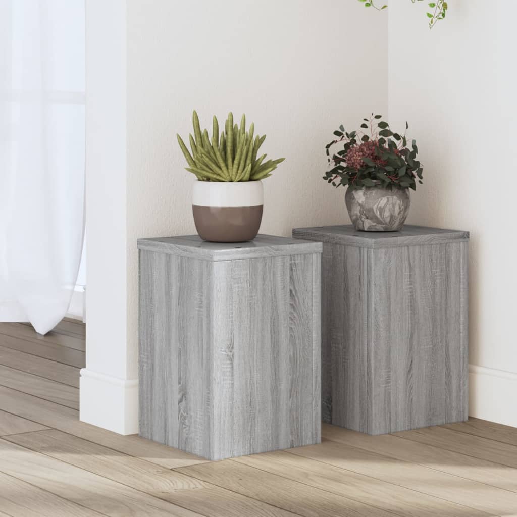 VIDAXL -Planzenstandards 2 ST 20x20x30 cm fertig Holzgrau Sonoma