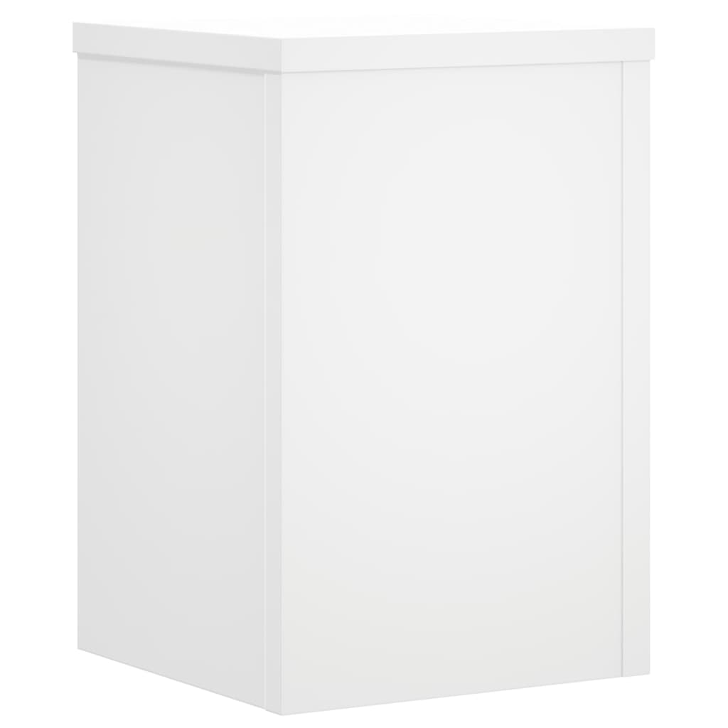 VIDAXL -Pflanzenständer 2 ST 25x25x35 cm weiß lackiert