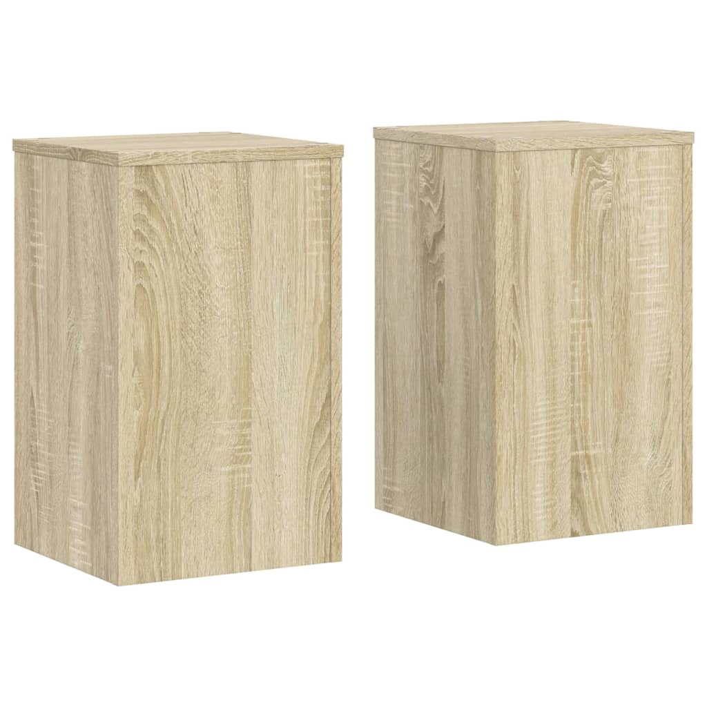 VIDAXL -Planzenstandards 2 ST 30x30x50 cm verarbeitetes Holz Sonoma Eiche