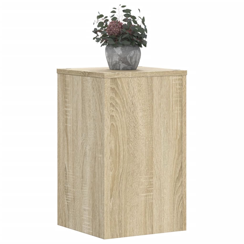 VIDAXL -Planzenstandards 2 ST 30x30x50 cm verarbeitetes Holz Sonoma Eiche