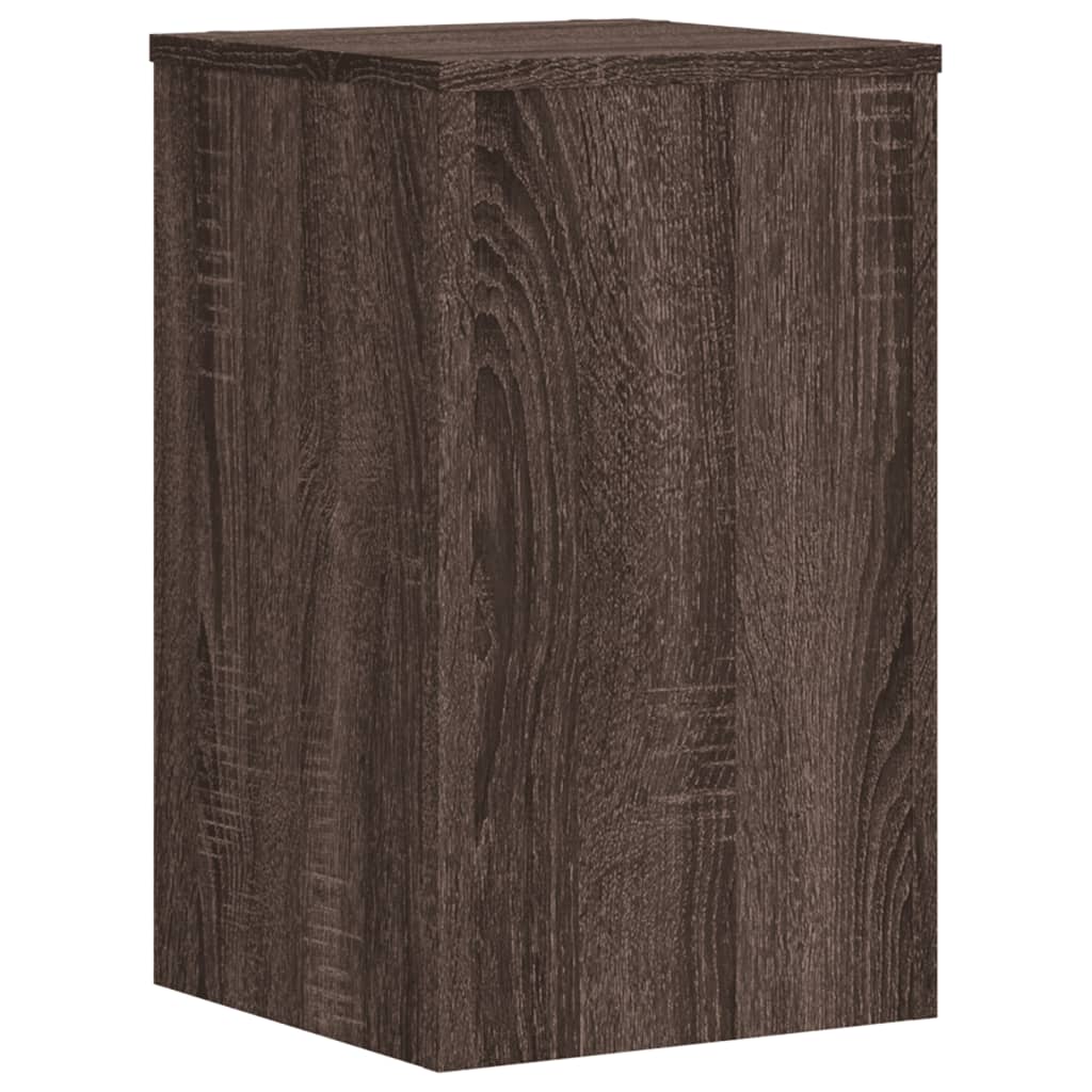 VIDAXL -Anlagenstandards 2 Stück 30x30x50 cm verarbeiteter Holzbraune Eiche