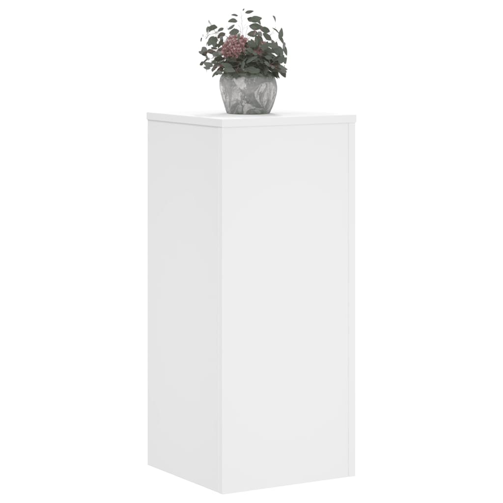 Vidaxl -Planzständer 2 Stück 30x30x70 cm verarbeitetes Holz weiß