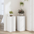 Vidaxl -Planzständer 2 Stück 30x30x70 cm verarbeitetes Holz weiß