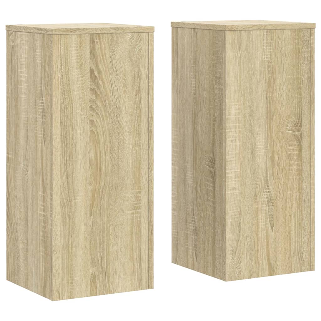 VIDAXL -Anlagenstandards 2 Stück 30x30x70 cm verarbeitetes Holz Sonoma Eiche